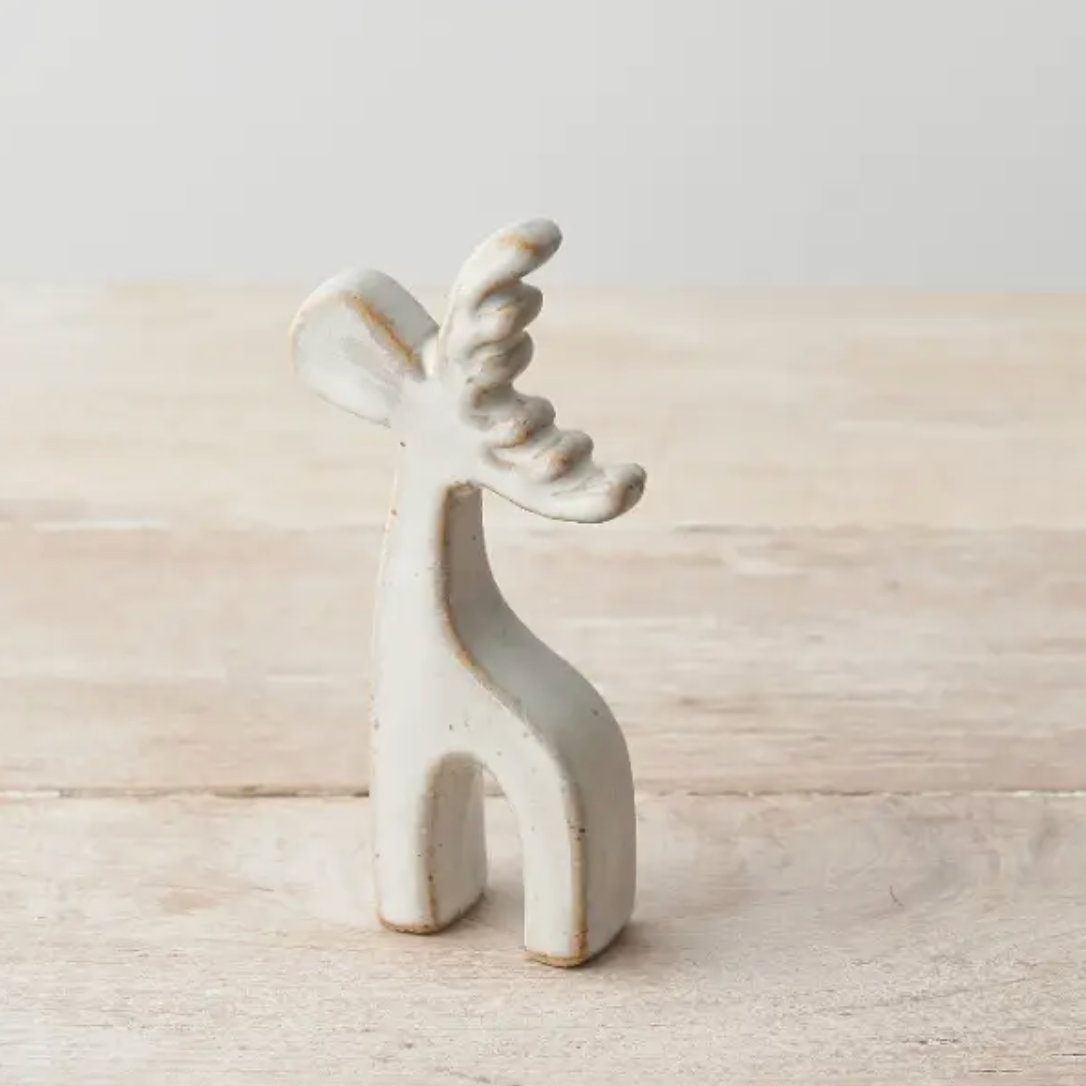 Ceramic Reindeer Decoration 15cm