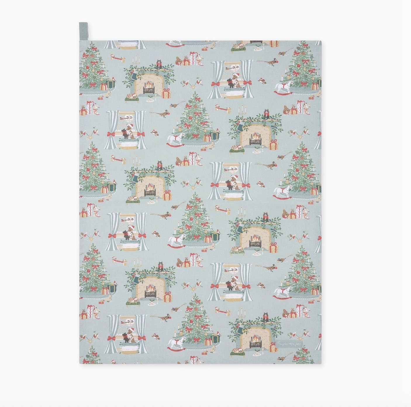 Cosy Christmas Tea Towel