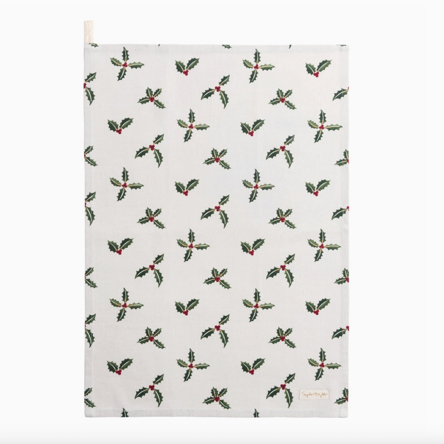 Holly & Berry Tea Towel
