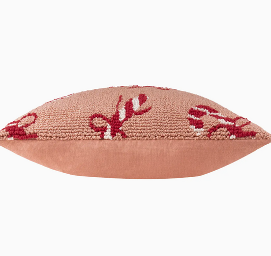 Candy Cane Tufted Christmas Cushion (Cover Only)