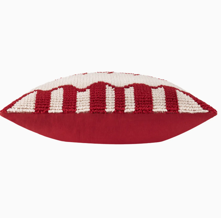 Candy Fa La La Tufted Cushion Red/White (Cover Only)