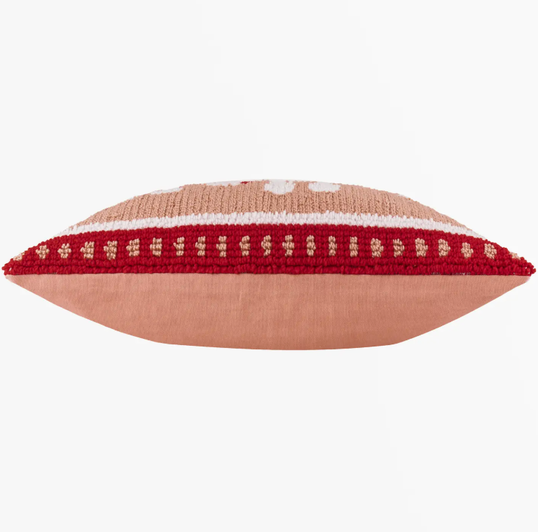Candy Ho Ho Ho Tufted Cushion Pink/Red (Cover Only)