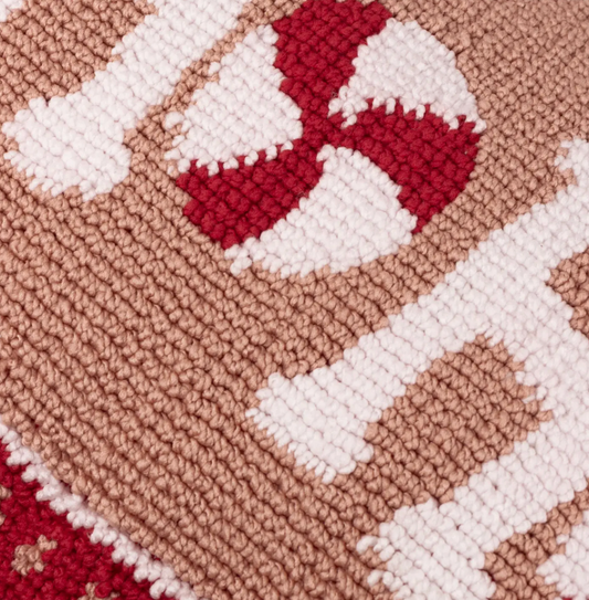 Candy Ho Ho Ho Tufted Cushion Pink/Red (Cover Only)