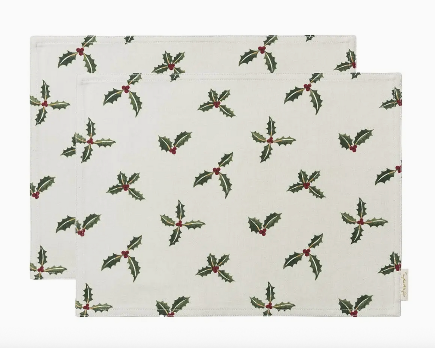 Holly & Berry Placemats Set of 2