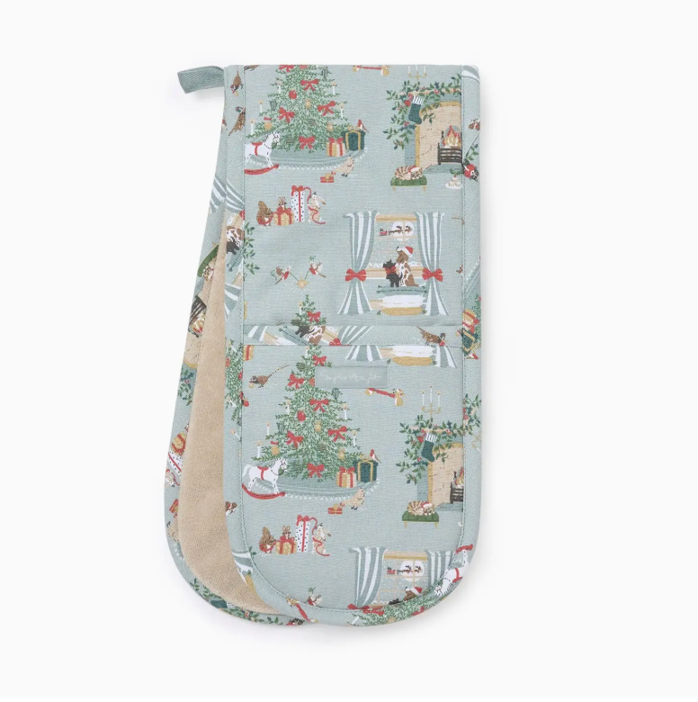 Cosy Christmas Double Oven Glove
