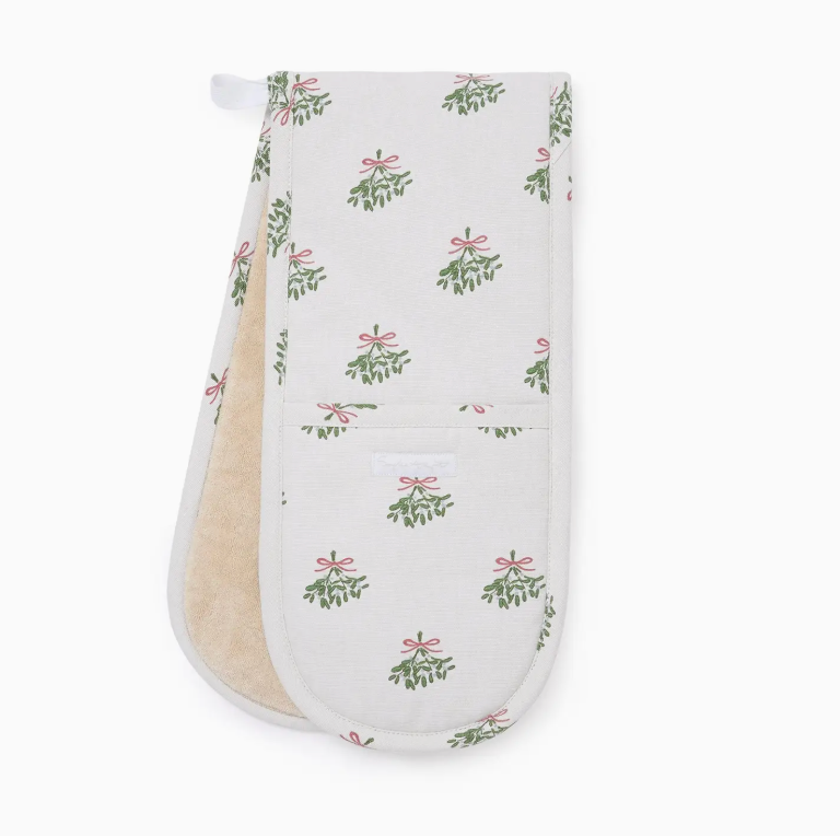Mistletoe Double Oven Glove