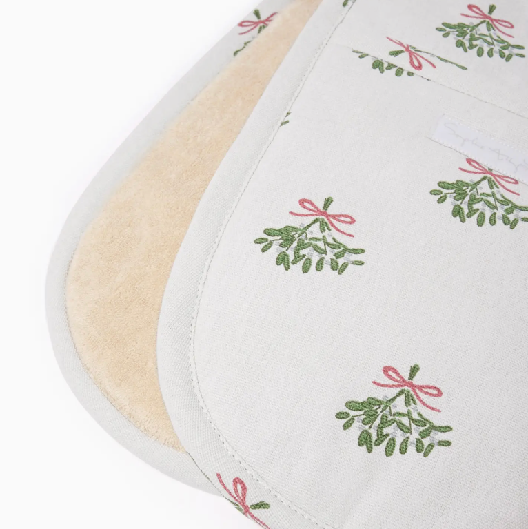 Mistletoe Double Oven Glove