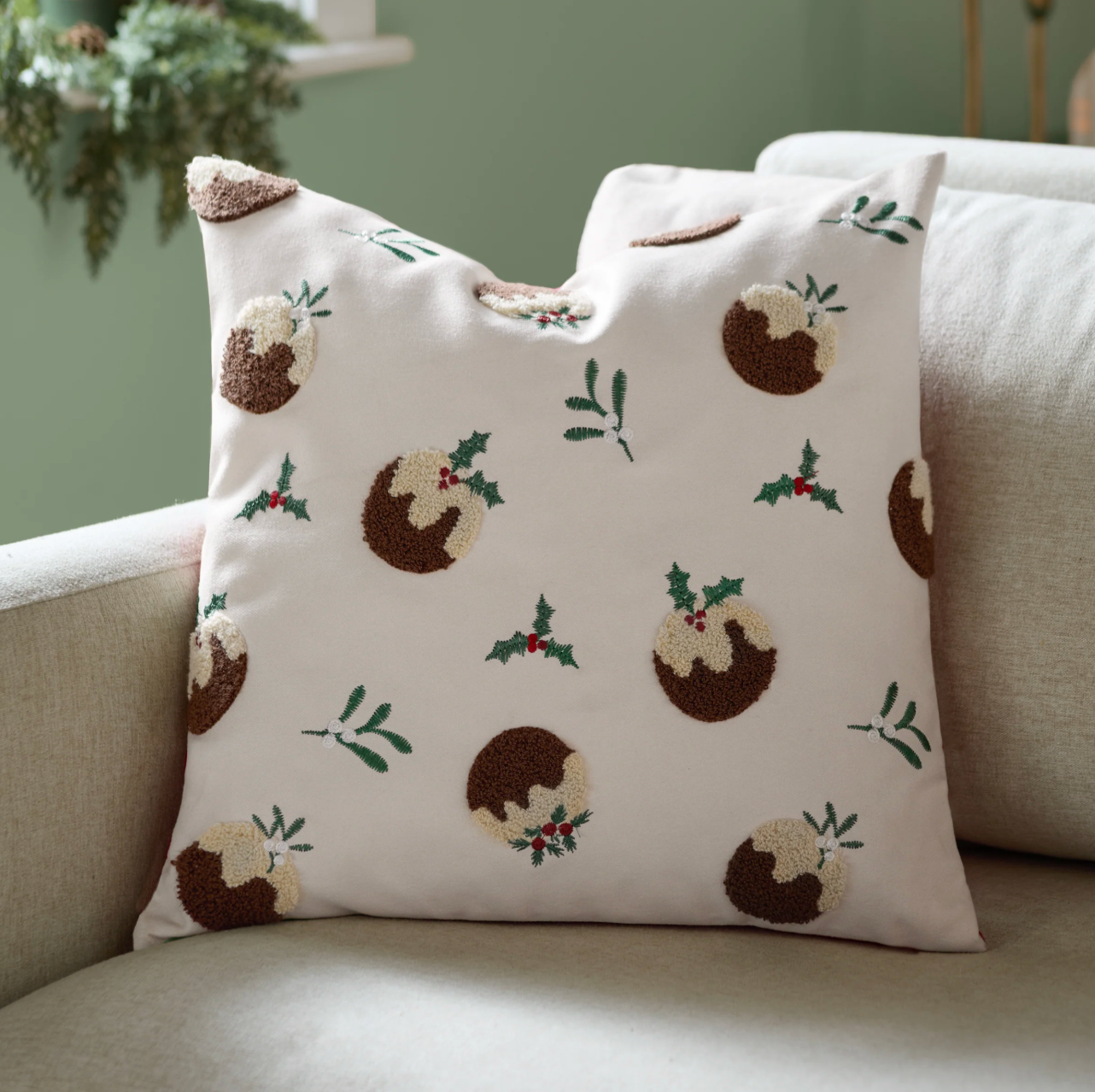 Christmas Pudding Cushion (cover only)