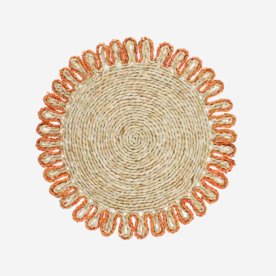 Corn Husk Placemats - Orange