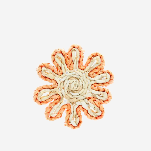Corn Husk Coaster - Orange