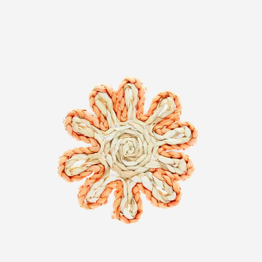 Corn Husk Coaster - Orange