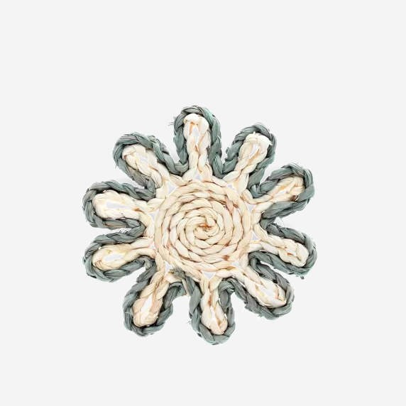 Corn Husk Coaster - Grey
