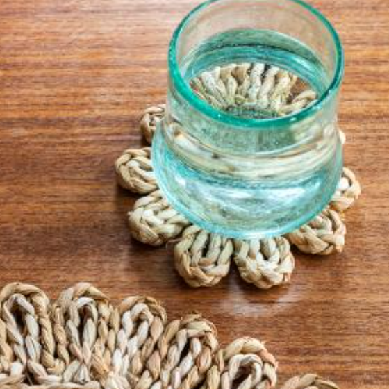 Corn Husk Coaster - Natural